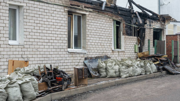 Professional Fire Damage Removal technician working in Lansdowne, PA